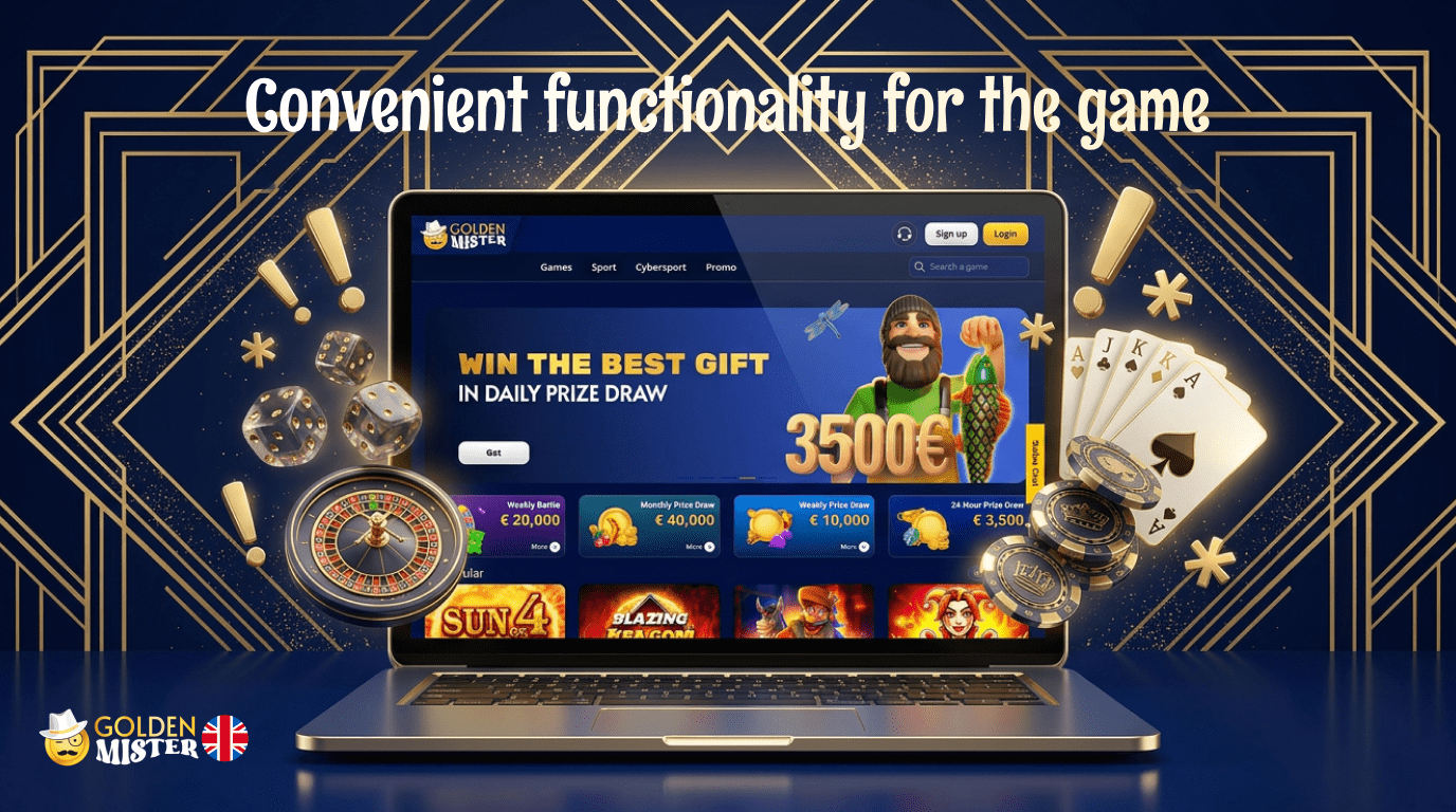Golden Mister online Casino has a lot of advantages